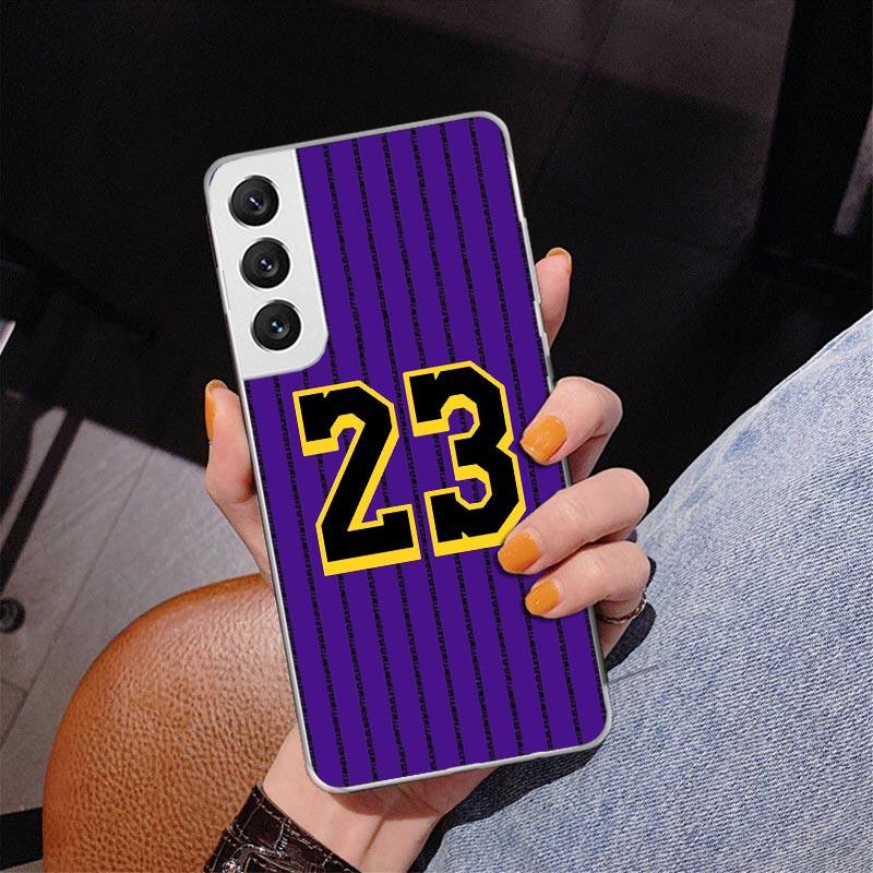 Basketball 23 24 8 Number Phnoe Case for Samsung Galaxy S26 S25 Edge S23 S24 Ultra S22 Plus S21 S20 FE Unique Cover Soft Coque G