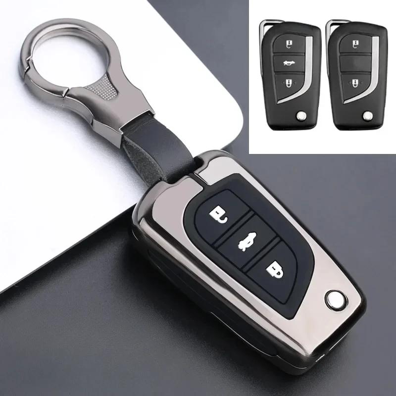 Car Key Case Cover for Toyota Avalon Camry RAV4 Prius CHR C-HR Corolla Land Cruiser Prado Auris Avensis Verso Yaris QG5