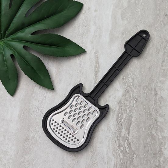 Vegetable Peeler Guitar-Shaped Peeler Stainless Steel Melon Planer with Ergonomic Handle Multi-Purpose Kitchen Peeling Tool for Fruits Veggies Cheese