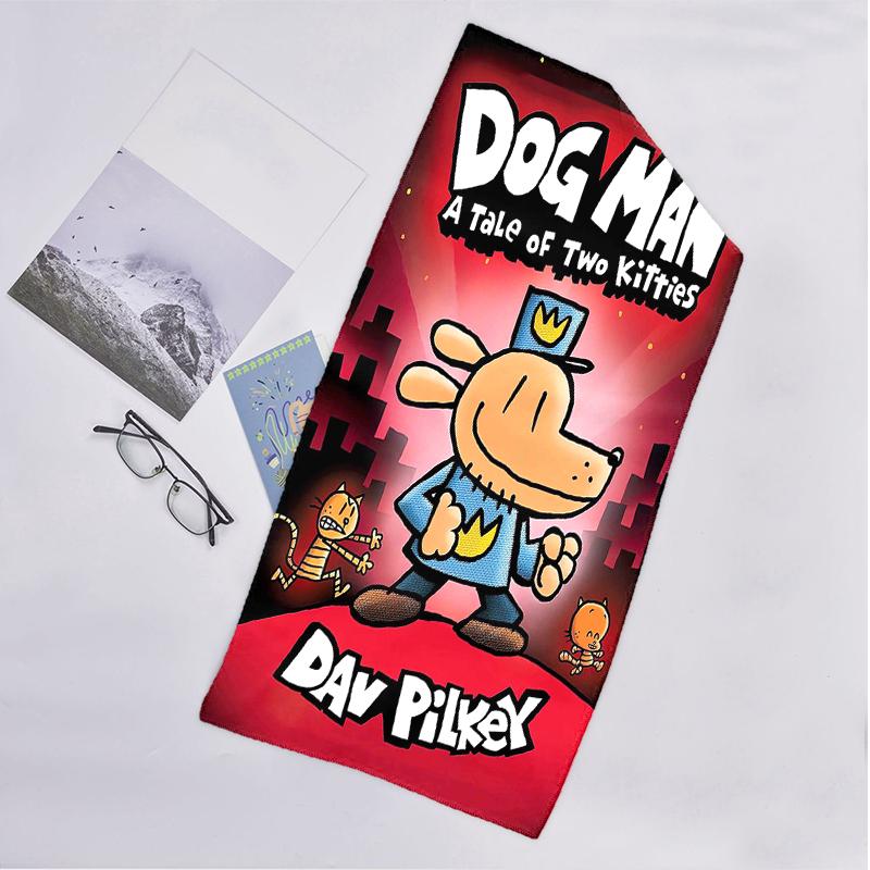 Dog Man Fashion Beach Towel: Ideal for Summer Adventures Soft, absorbent and quick drying suitable for swimming and bathing