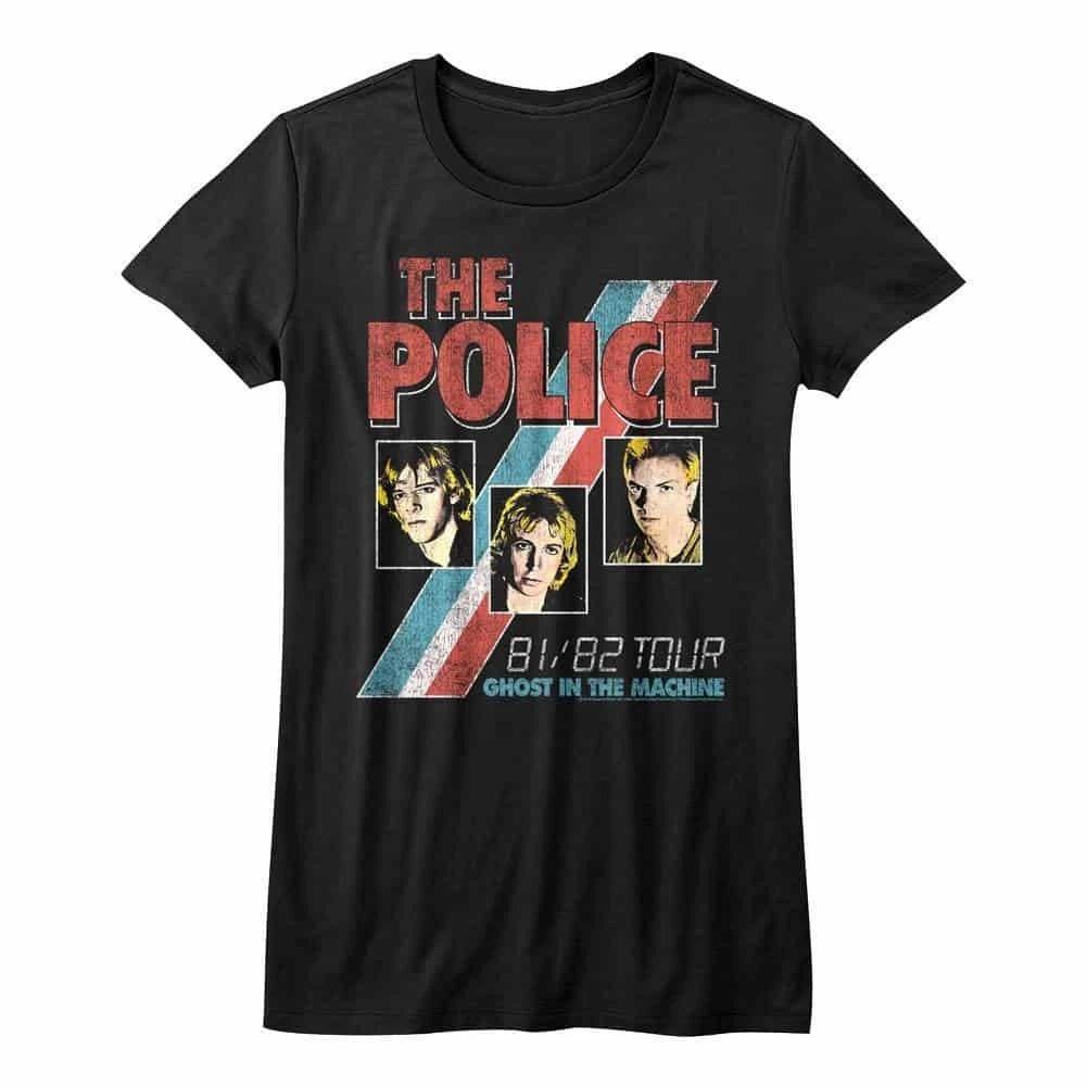 Sting & The Police Ghost in the Machine Tour 1981-82 Women s T Shirt XXXXL