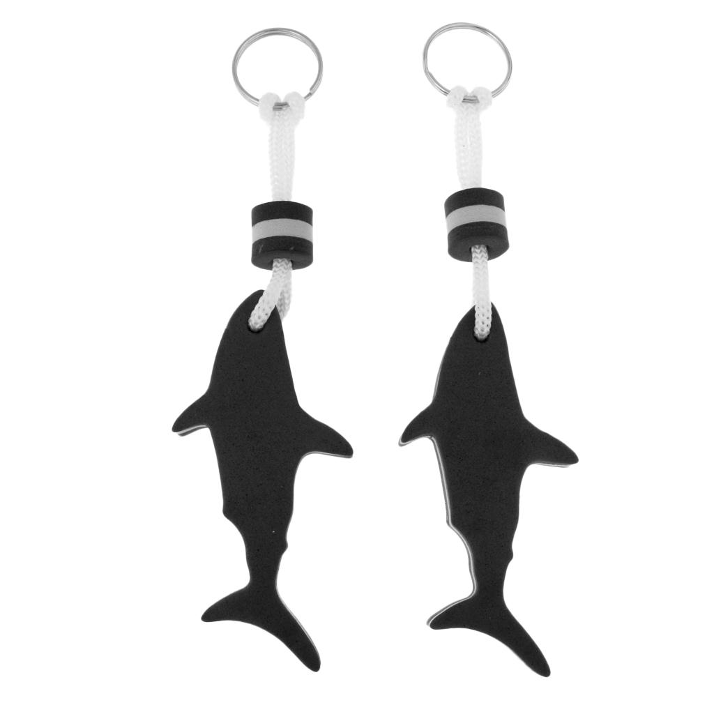 Shark Floating Keychain EVA Foam Water Key Float Key Ring for Canoeing Sailing Surfing Seaside