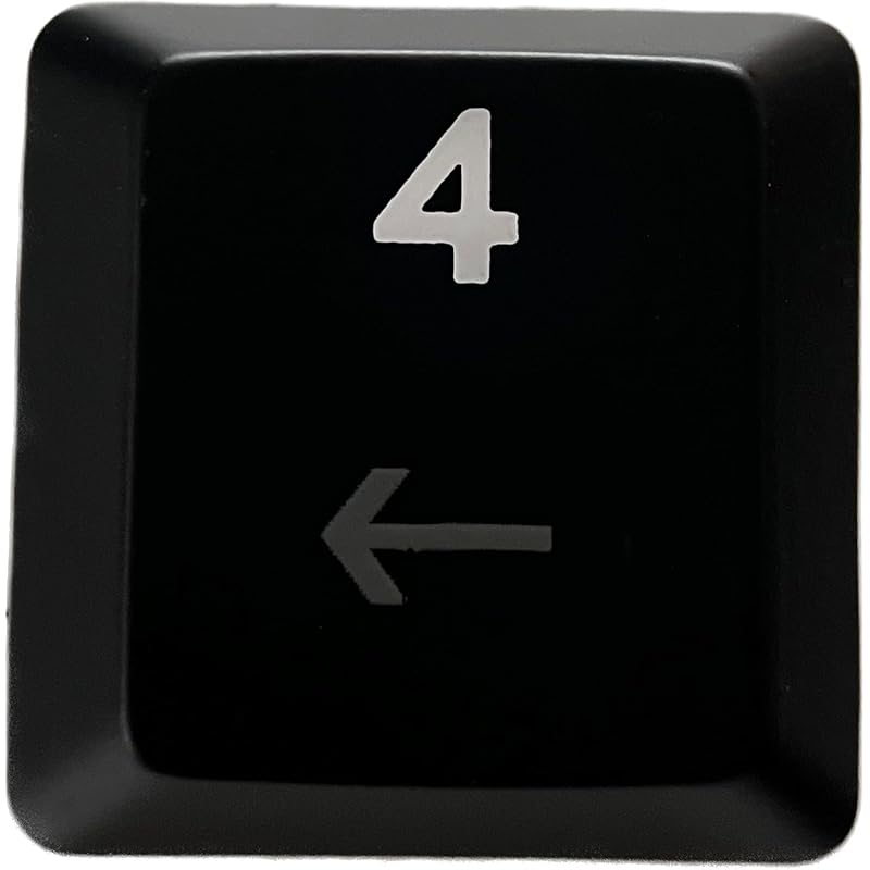 

logitech G913/G913TKL/G915 replacement keycaps [Sold as 1 piece] (Light-emitting compatible) [BERGBUCH] (4 (numeric keypad), Black)