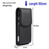 Men's Leather Vertical Belt Phone Case with Magnetic Closure for 6.1-6.7 Inch Devices - Ideal for Seniors