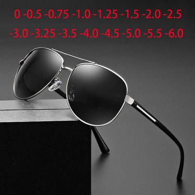 Occhiali da Sole da Guida da Uomo con Lenti da Vista Occhi di Gatto Antiriflesso per Miopi Occhiali da Sole per Uomo 0 -0.5 -0.75 Fino a -6.0