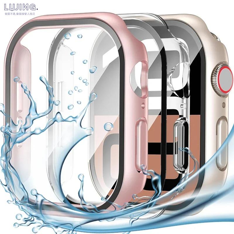 Glass+Cover For Apple Watch Ultra3 49mm Case 46mm 42mm 44mm 40mm 45mm 41mm 38mm Bumper Screen Protector Iwatch Series11 10 9 8 7 6 5 4 SE3 Accessories