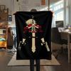 1PC Devil May Cry Print Flannel Blanket, High quality All Seasons, Home Decor, Warmth and Comfort, Perfect for Christmas Gifts
