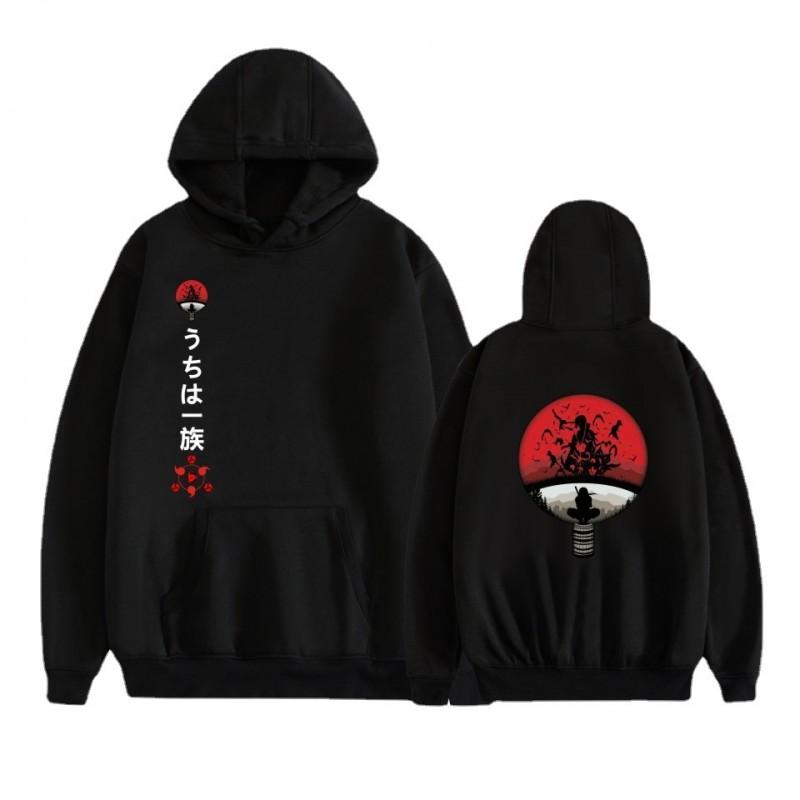 Anime Hoodie Naruto Inspired Casual Sweatshirt Teens Men Winter Warm Long Sleeve Pullover With 3D Pouch Pocket