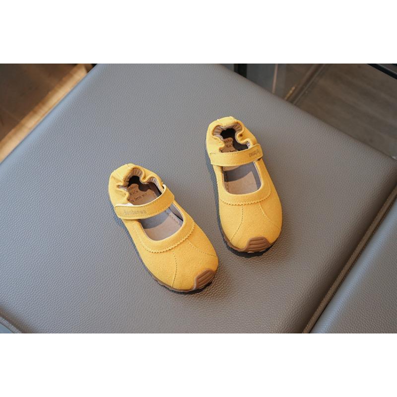 Girls' Mary Jane Sneakers New Arrival | Children's Soft-Sole Casual Shoes with Elastic Heel Strap Cute Girls Shoes