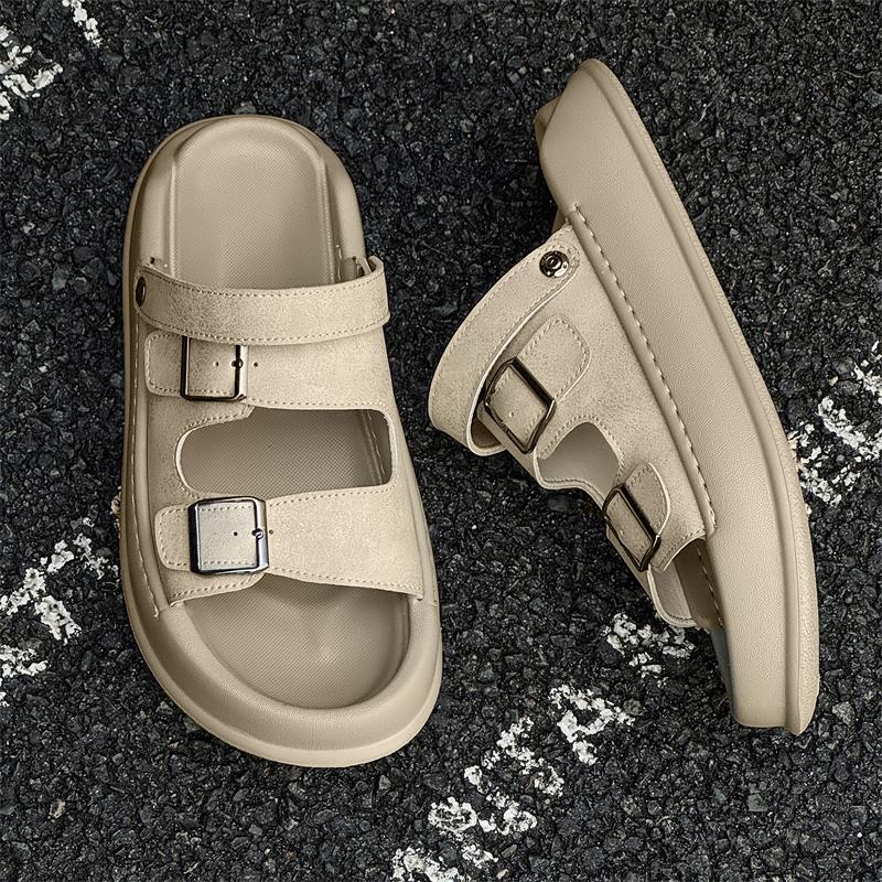 Fashion Comfortable Men's Sandals New Summer Beach Shoes Non-slip Soft Sole Outdoor Sandals Fashionable Casual Shoes Wading Aqua Flats