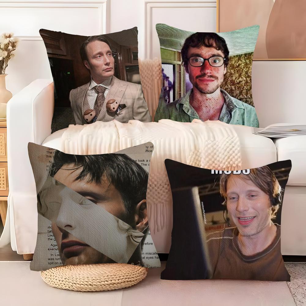 Im Insane Will Graham Pillow Case Silky elegant Comfort Sofa Bed Invisible zipper