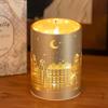 Aromatherapy Soy Wax Candle Romantic City Pattern Holiday Gift Bedroom Lasting Fragrance Nightlight Hand-Poured