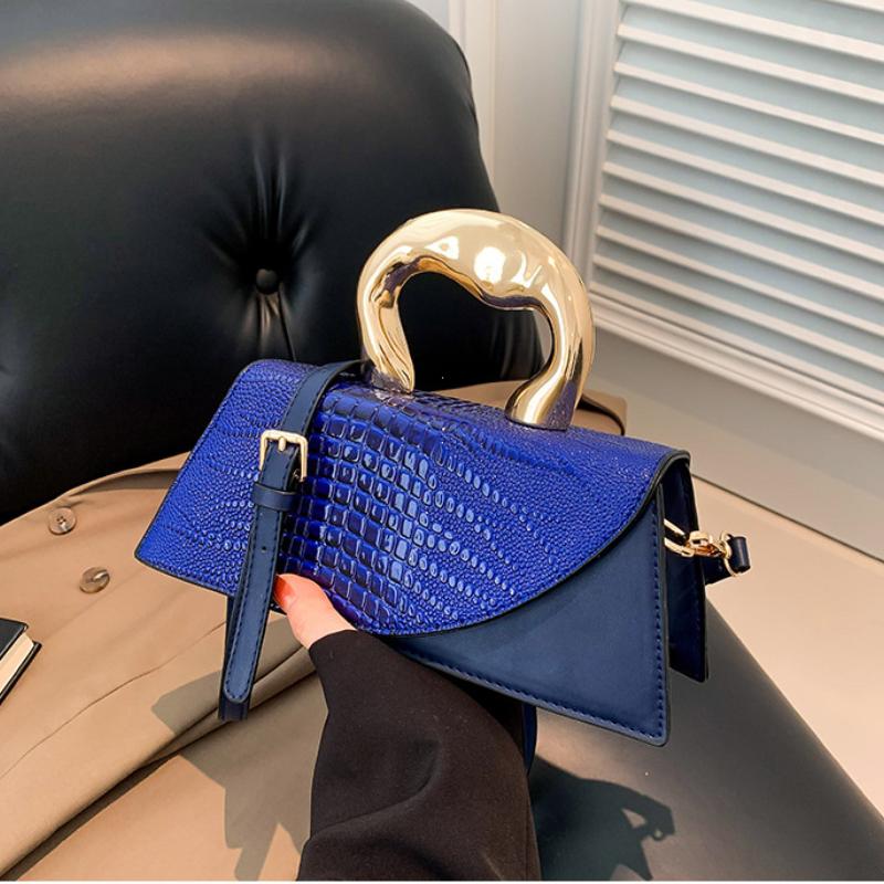 Solid Alligator PU Shoulder and Crossbody Bags Personality Designer Style High Quality Hand Bags for Women Fashion