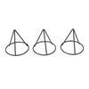3pcs Avocado Pit Starter Rack Stable Triangular Metal Bracket for 3.4 Inch Wide Mouth Jar