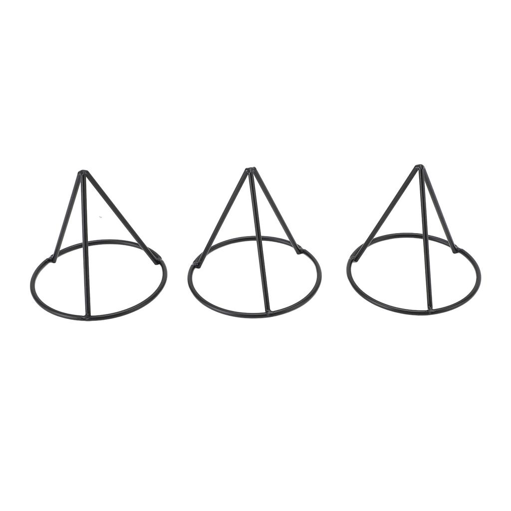 3pcs Avocado Pit Starter Rack Stable Triangular Metal Bracket for 3.4 Inch Wide Mouth Jar