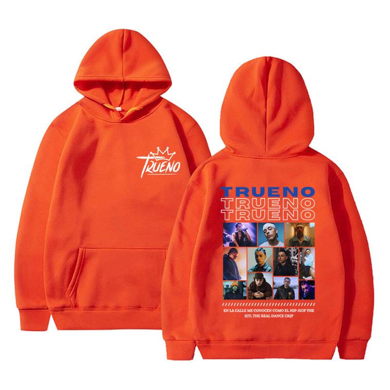 Trueno Graphic Hoodie Men Women Hip Hop Fashion Oversized Pullover Clothing Winter Casual Fleece Warm Long Sleeves Sweatshirt