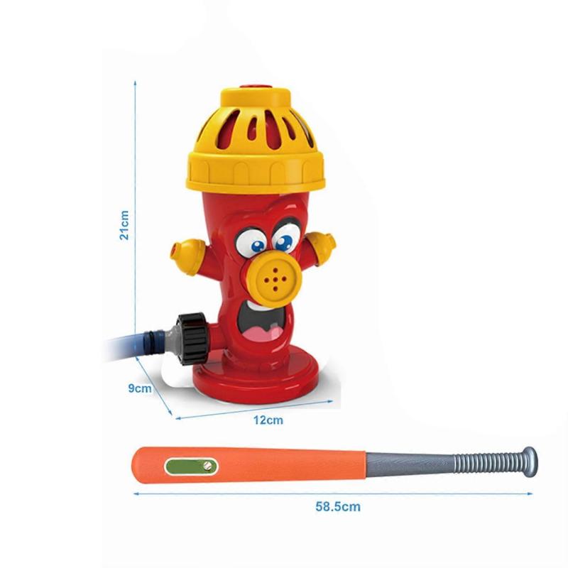 1 Set Water Sprinkler Baseball Game Toy Helicopter Cactus Snail Stump Summer Outdoor Garden Backyard