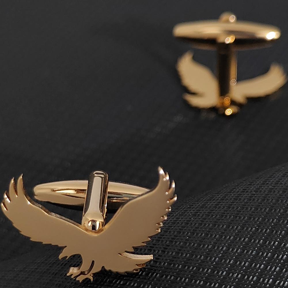 

Eagle Cufflinks Metal Animal Men s Cufflinks Business Shirt Decorative Cuff Links Buttons Fashion Stainless Steel Jewelry Gifts золотой