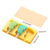 Silicone Popsicles Molds 4 Cavities Foot Shape Ices Cream Mold Freezers Ices Mold Cake Candy Mold with Lids & Stick