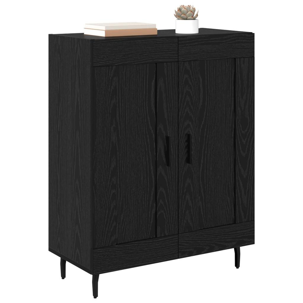 Sideboard in Black Oak Look 69.5 x 34 x 90 cm