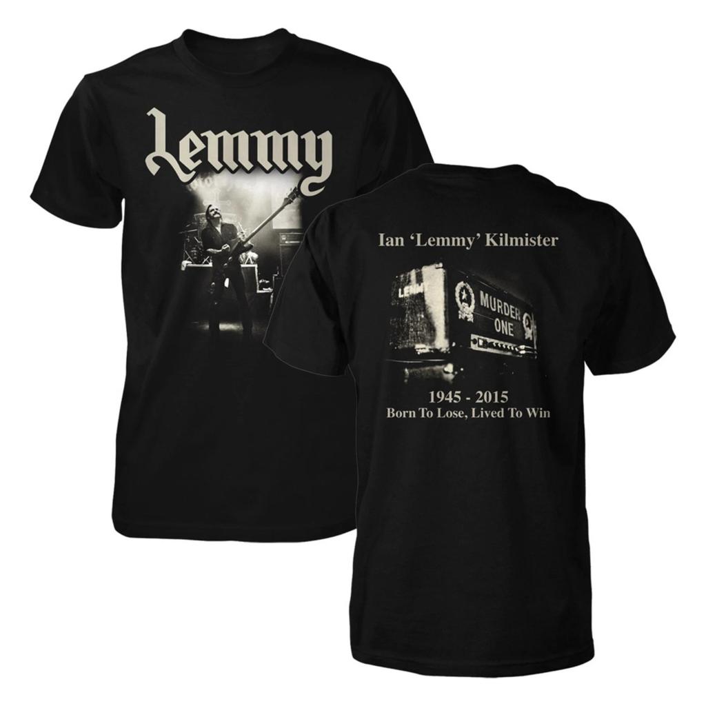 MOTORHEAD cd lgo LEMMY BORN TO LOSE, LIVED TO WIN Official MEMORIAL SHIRT LG new