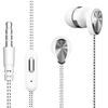 Earphone with Mic Dual Moving Coil 3.5mm In-ear Wired Sports Headphone for Smart Phone