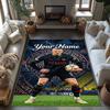 Haaland Personalized Name Floor Rug Office Rug Suitable For Dormitory Dining Room Decorate Room Hallway Antislip Carpet Decorate Offices