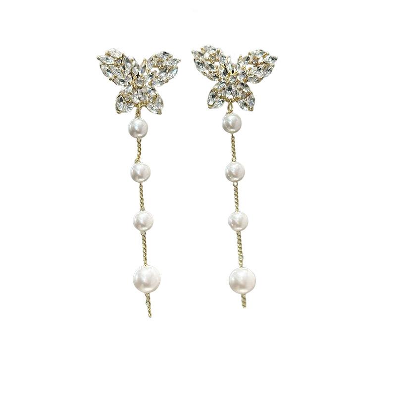 Long Fringed Earrings, Niche Design Sense, High-end Light Luxury Versatile Earrings, Women's Simple Temperament Earrings