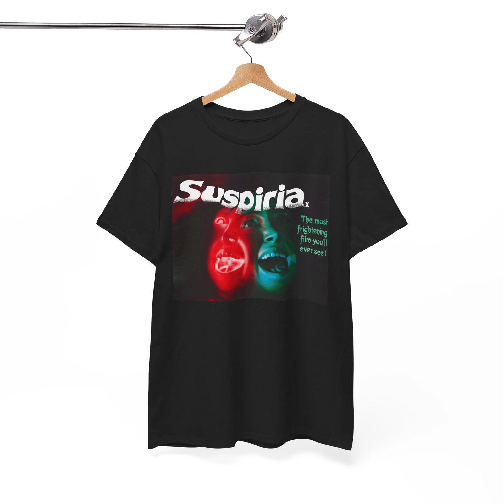 Футболка Suspiria 1977, Дарио Ардженто Ретро Итальянский Хоррор Унисекс Футболка XXXXL