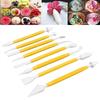 8Pcs Fondant Decorating Tool Set Double Ended Engraving Pen Set Cake Fondant Tool Set  Baking