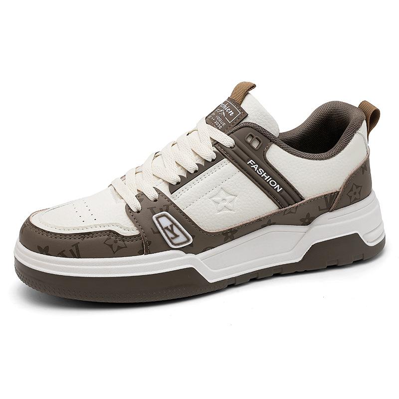 European station tide brand men's shoes spring 2025 new trend Korean version versatile low-top casual sports shoes thick baseplate shoes