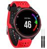 Compatible Silicone Wristband for Garmin Forerunner 235/620/735XT - Two-Color Round Hole Design.
