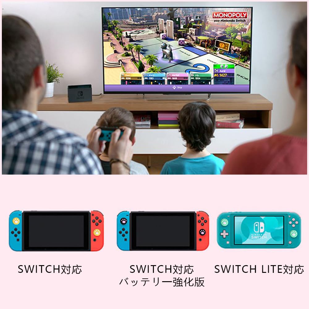 YJRUNFU Stick Analog Stick Joystick Covers with Protective Thumb Grip Assist Cat Paw Cat Claw Easy Installation of Covers, Covers, [Compatible