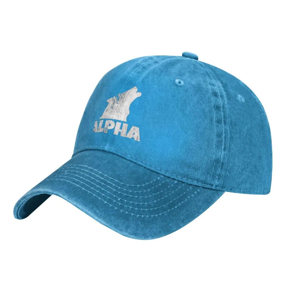 Alpha Lone Wolf Cowboy Baseball Cap Adjustable Men's and Women's Cotton Dad Baseball Cap