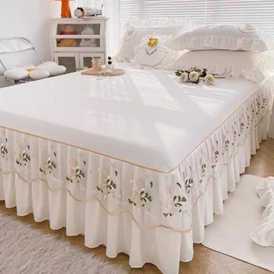 Copriletto Estivo Fresco Tinta Unita Pezzo Singolo Stile Principessa Pizzo Versatile Giroletto Domestico Copertura Protettiva Antipolvere