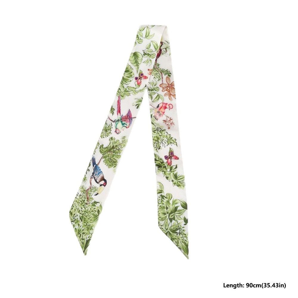 Silk Material Women Scarf Narrow Long Neck Scarves Fashion Neck Strap  Women Accessories