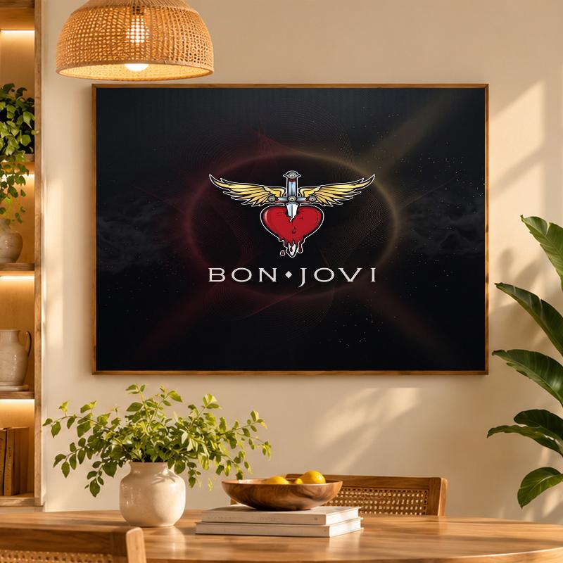 5D Diamond Painting Bon Jovi DIY Full Drill Diamond Art Kit Home Decoration