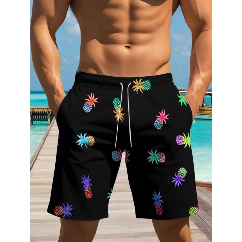 Fashionable Men's shorts3D Color-printed Abstract Shortscasual Beach Shorts