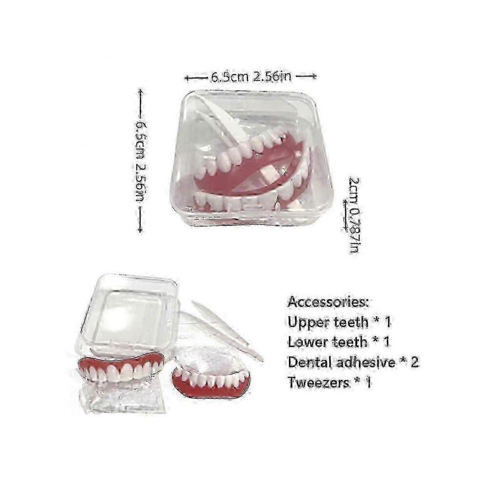 Bikenda Silicone Reline Denture Set, Advanced Denture Reliner Kit, Instant Comfort Fit for Upper And