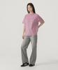 COVERNAT WOMAN Oversized Pigment Copper Logo T-Shirt Magenta