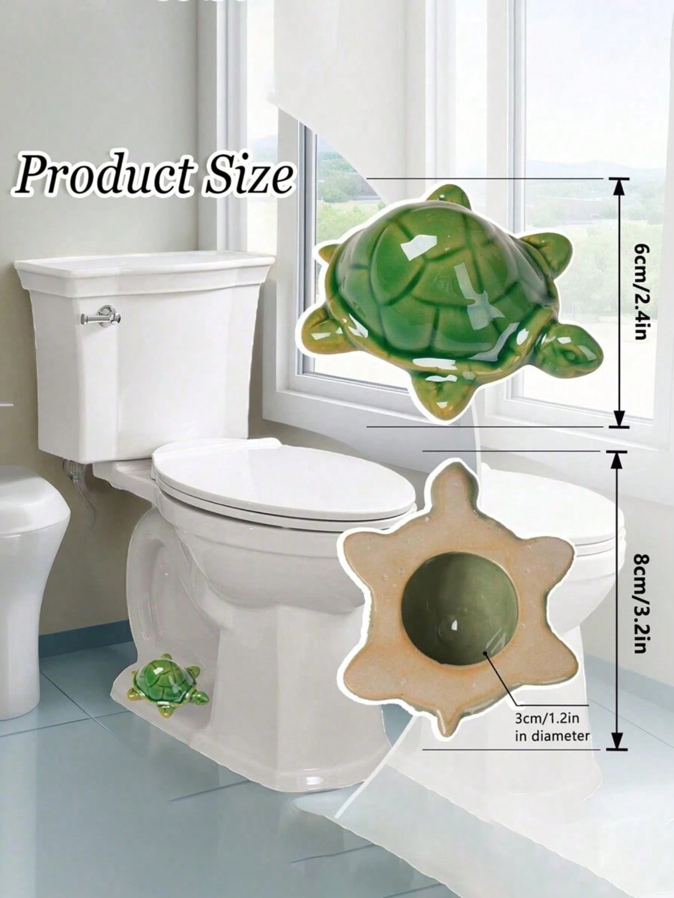 1PC Toilet Bolt Screw Cap Tortoise Cute Toilet Bolt Cover Fun Animal Toilet Bolt Covers Bathroom Accessories