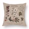 Flower Fox Pillowcase Cushion Animal skull Print Sofa Soft Pillowcase Retro Living Room Bedroom Home Decor Pillowcase