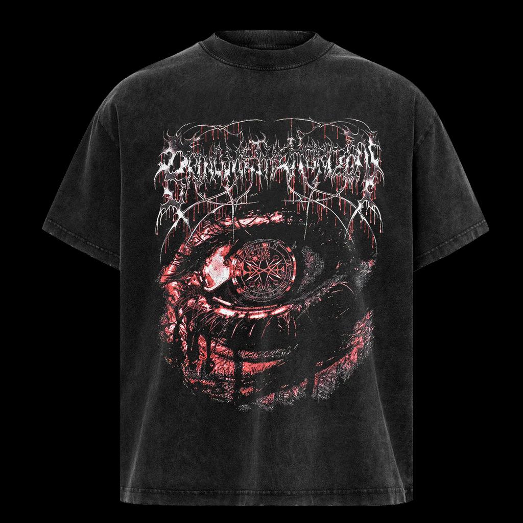 Bring Me The Horizon Printed T-shirt BMTH Vintage Washed T Shirt Summer Casual Cotton Short Sleeve Tees Clothes Men Clothing