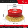 Steel Wire Brush Grinding Head for Hand Drill - Rust Removal & Polishing Tool
