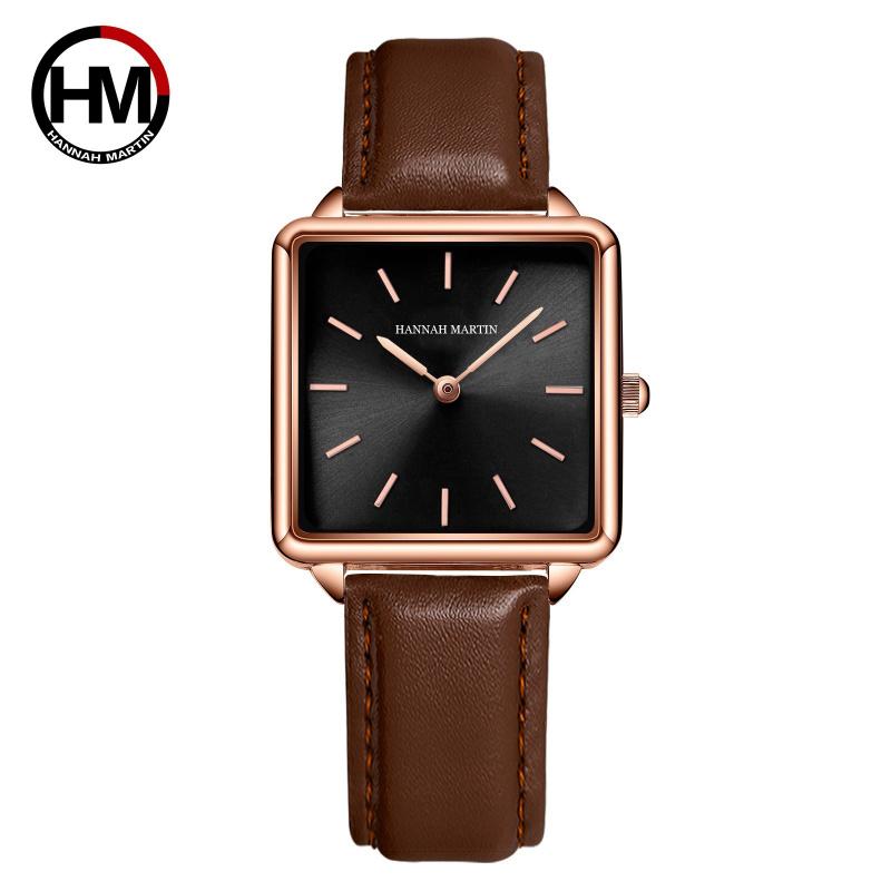 Women's Rose Gold Steel Band Quartz Watch Japanese Movement Simple Dial Women's Watch