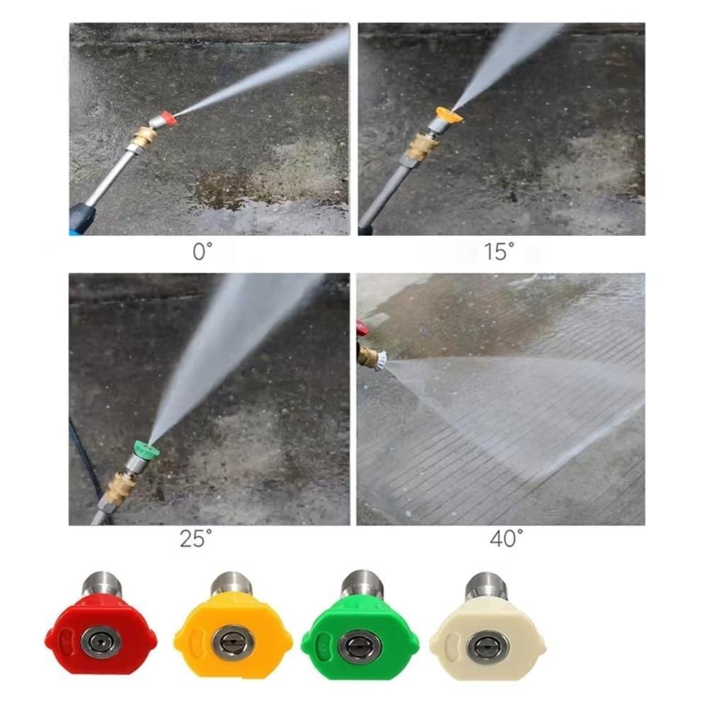 Rotating High Pressure Washer Tips Stainless Steel Rotary Spray Jet Tip Washer Adapter  Garden