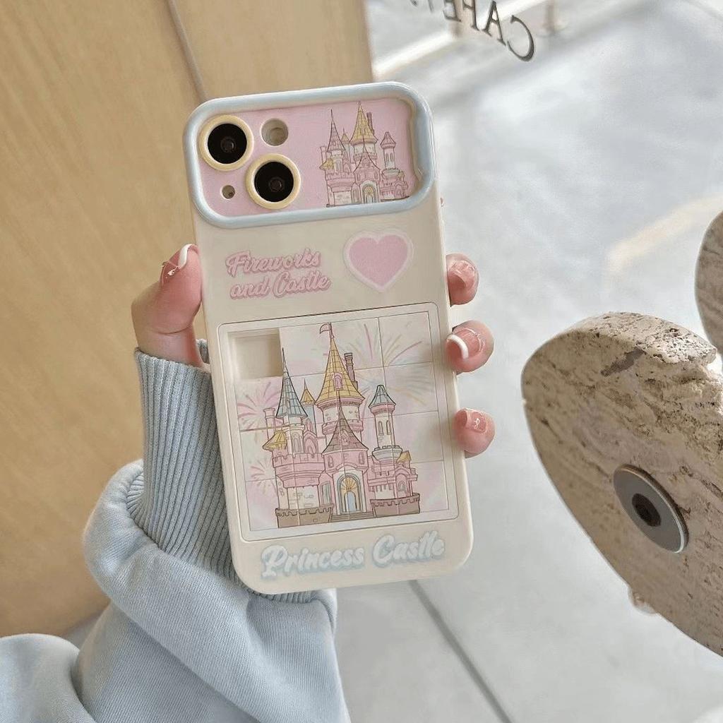 Building Blocks Castle Puzzle Puzzle Phone Case for Apple 15 Phone Case for IPhone 14/13 Soft Case 12/11 Female