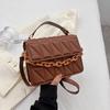 Women's shoulder bag flow fashion portable small square bag simple diamond popular messenger bag