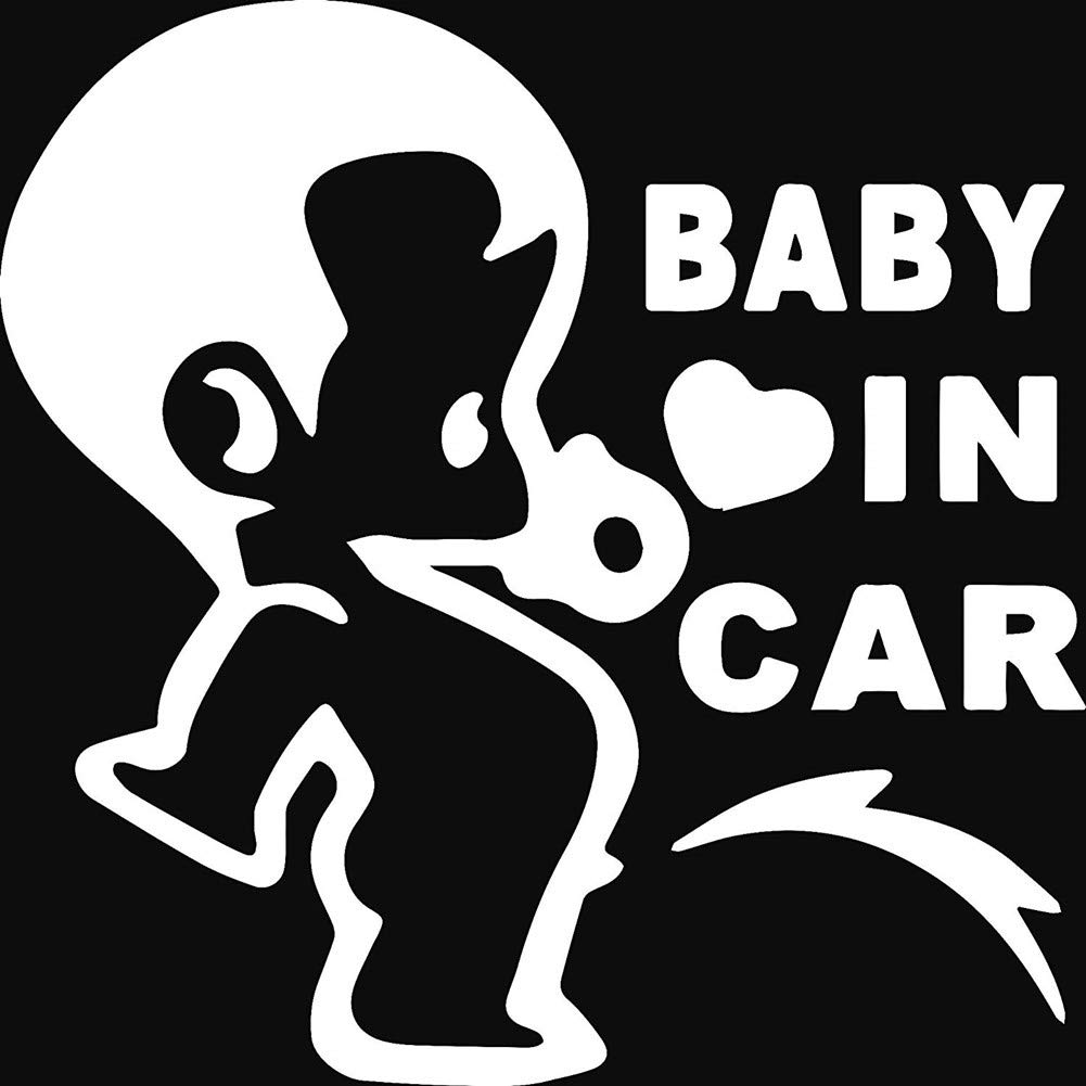 [Hordend] (Set of 2) BABY IN CAR Car Sticker, Waterproof,