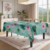 Tropical Floral Rectangle Table Cloth for Table Decor Kitchen Dining Waterproof Reusable Tablecloth for Table Kitchen Dining